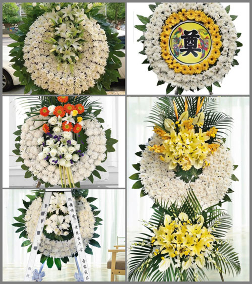 湖北黄冈市黄梅县停前镇童寨村花圈速递
